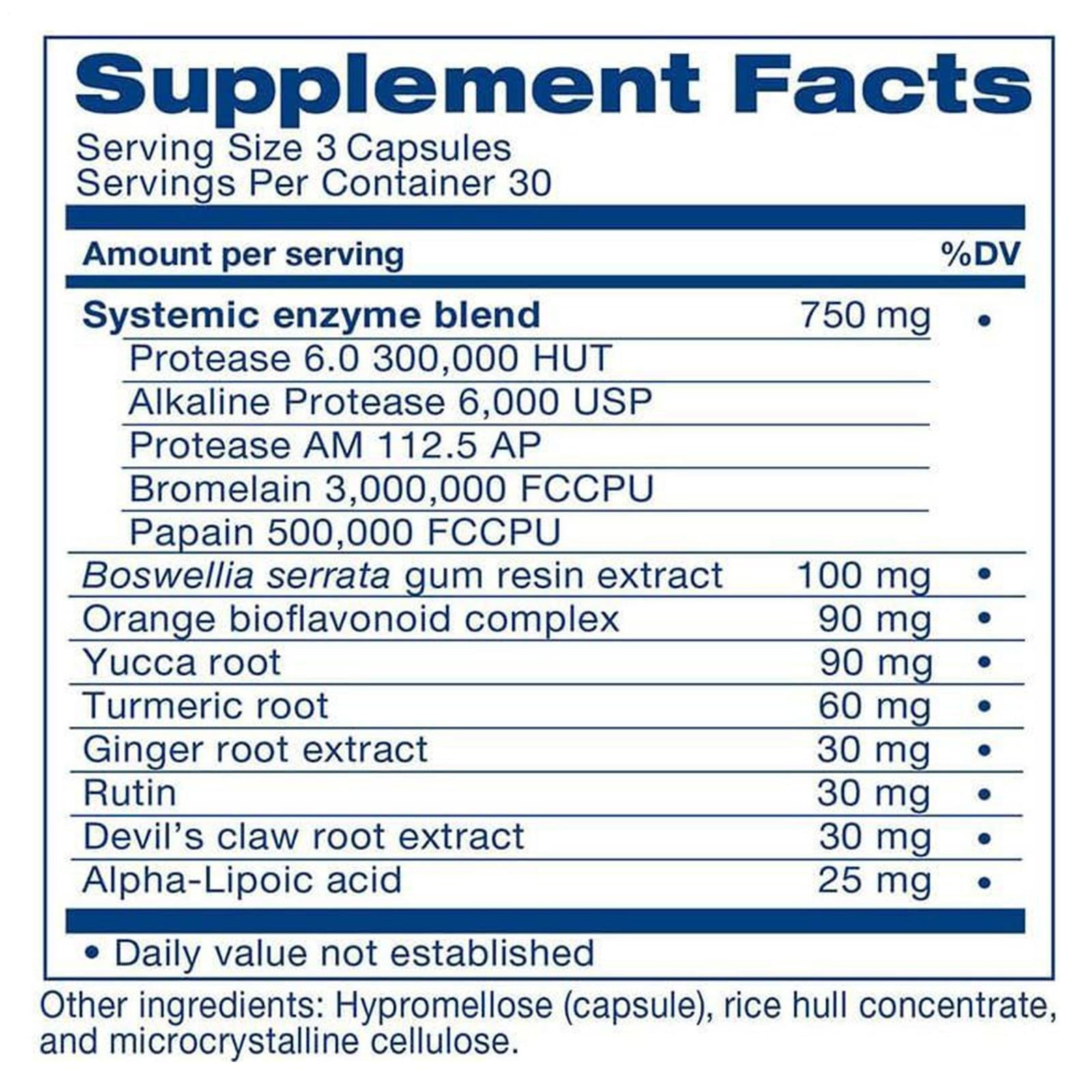 3 Nutraceuticals LivingWell Systemic Enzyme Formula 90 Cap pack Heal-n-Soothe