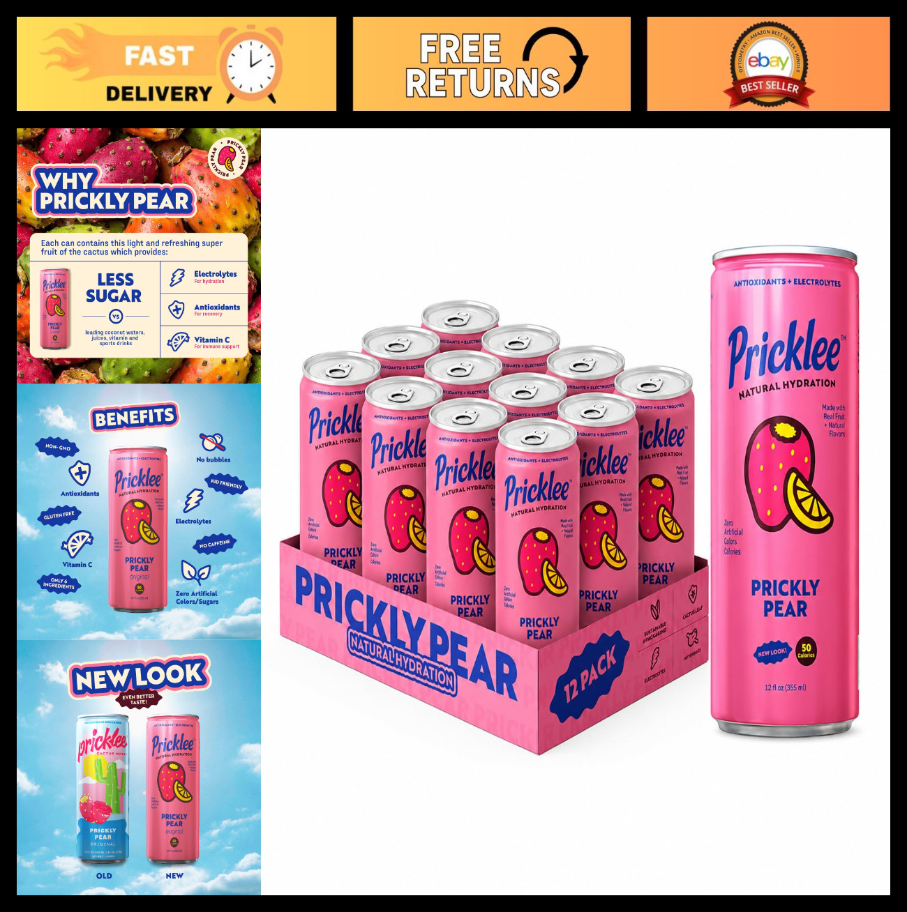 Natural Hydration Drink with Prickly Pear – Electrolytes, Antioxidants, Low Suga