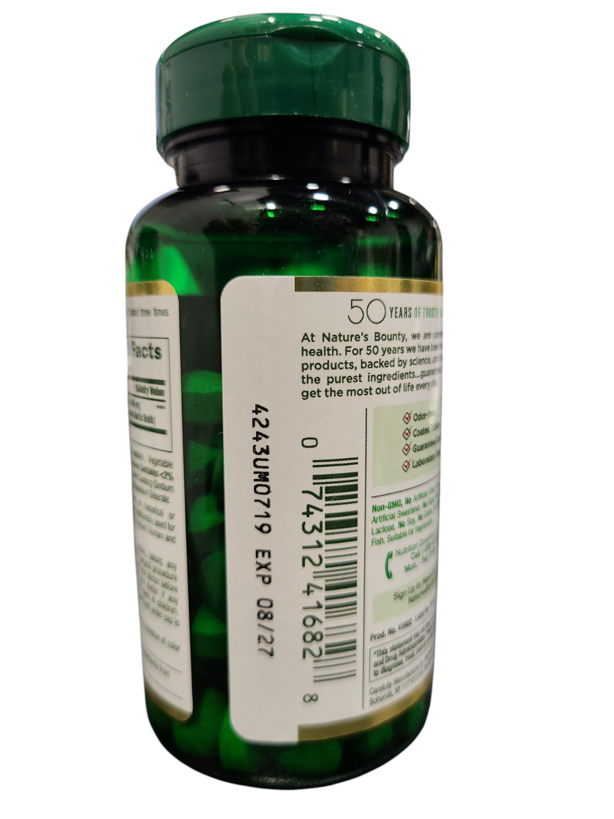 LOT OF 3 Nature’s Bounty Garlic 2000mg Blood Pressure Supplement 120 Tablets