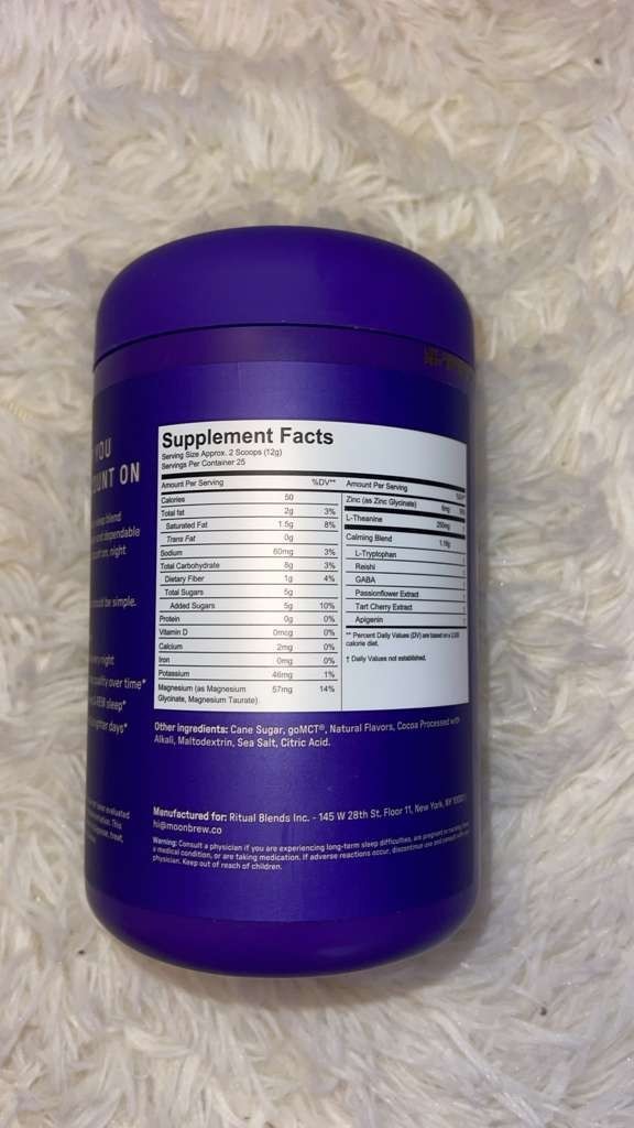 MoonBrew Sleep Drink Coconut Chocolate Powder 11oz NEW Sealed