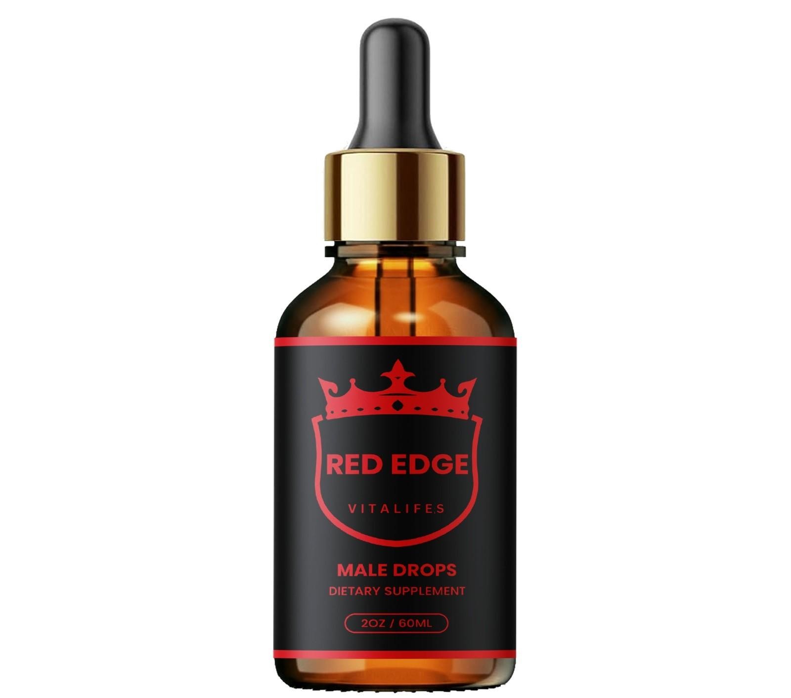 (2 Pack) Red Edge Male Support Drops Advanced RedEdge Supplement 60 Servings