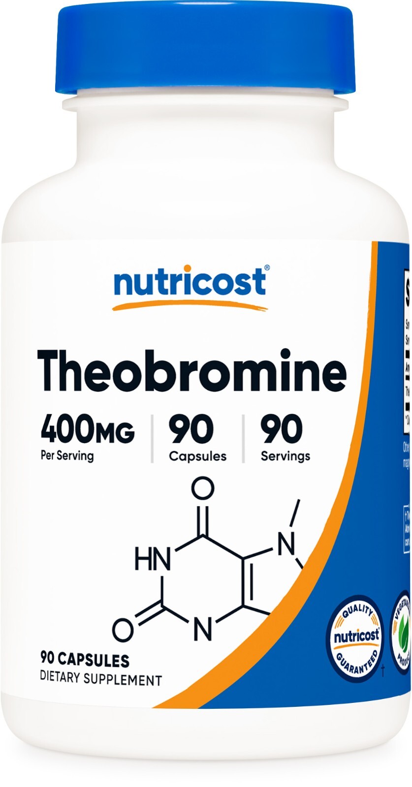 Nutricost Theobromine Capsules 400mg Per Serving (90 Vegetarian Capsules)