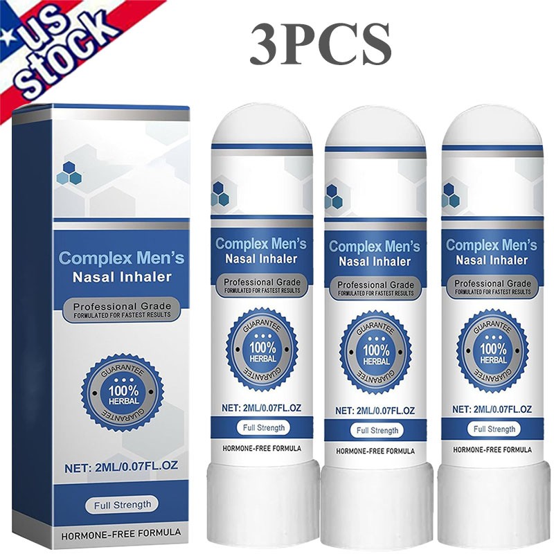 Uncle Stiffy Energy Restore Prostate Inhaler, Nasal Mens Complex Inhaler, Nasal
