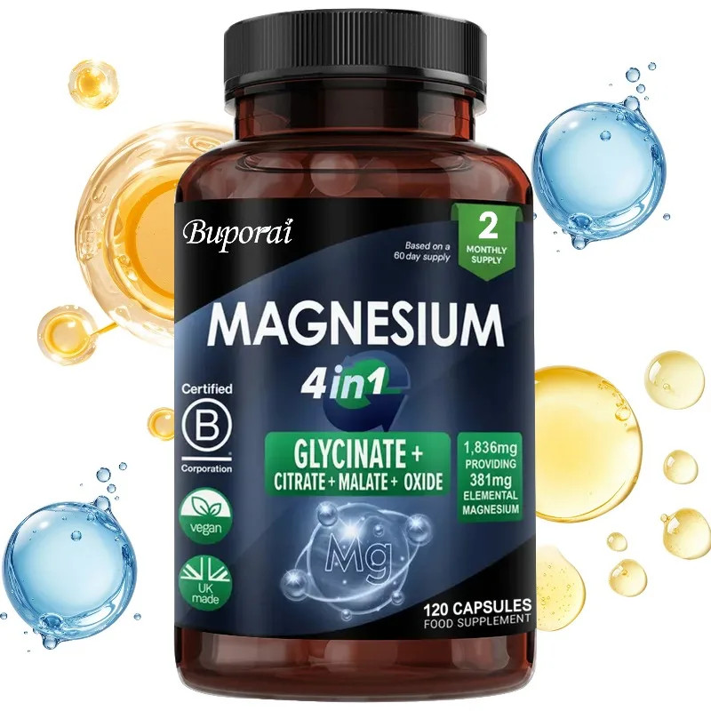 Magnesium 4-in-1 120pcs, Relaxation, Promotes Brain and Nervous System Health