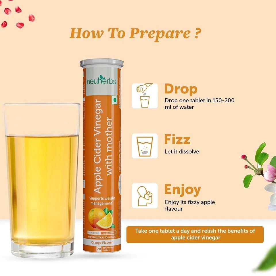 Apple Cider Vinegar Tablet | Weight Loss Supplement | Vitamin B6 & B12 V353