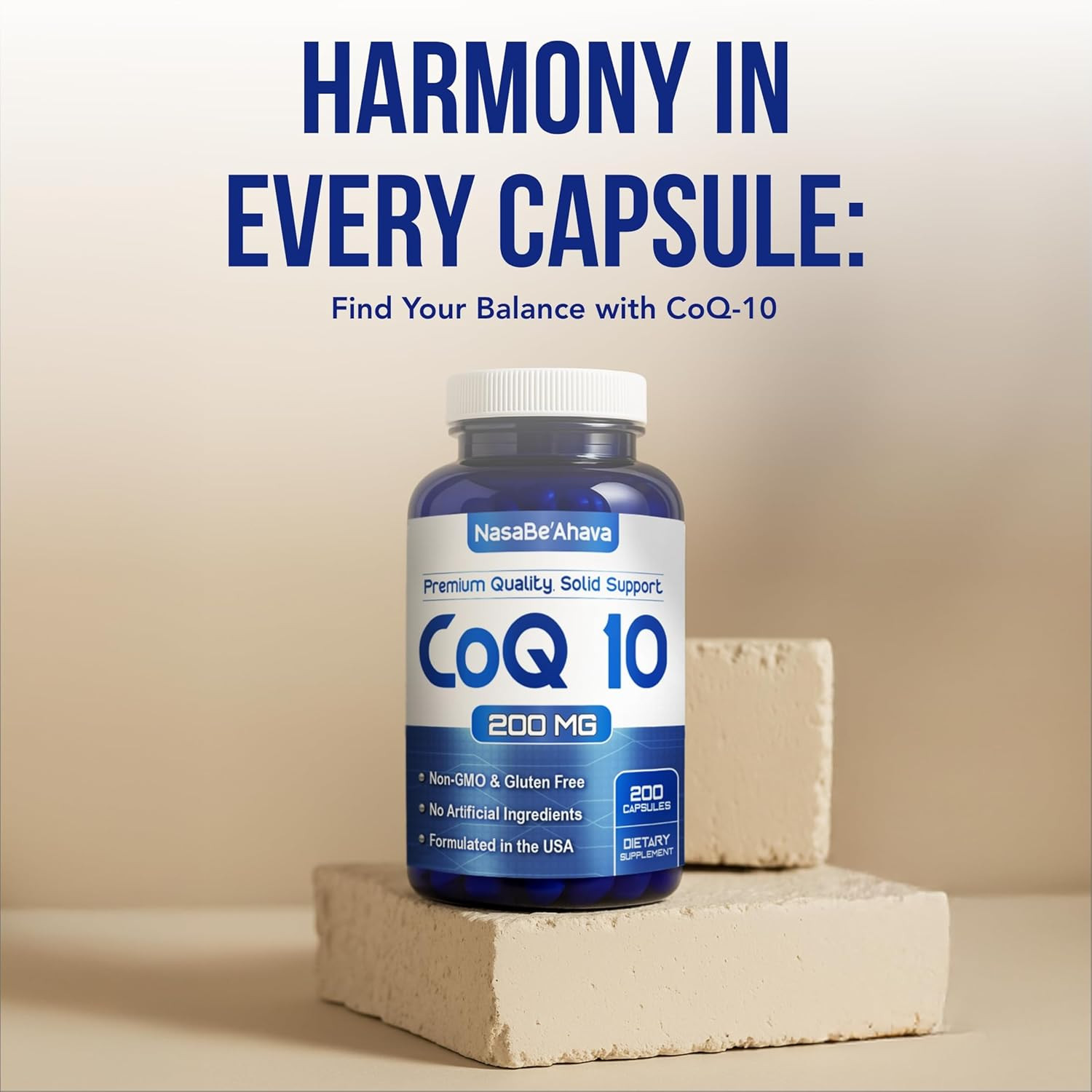 Coq10 200Mg Capsules | Vegan Friendly Coenzyme Q10 200Mg from Easy Absorption Ub