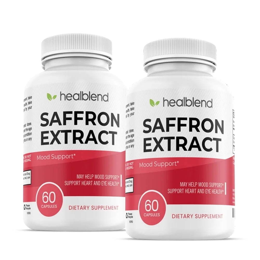 Pure Saffron Extract 88.5 mg – Mood, Focus, Vision and Heart Health Supplements