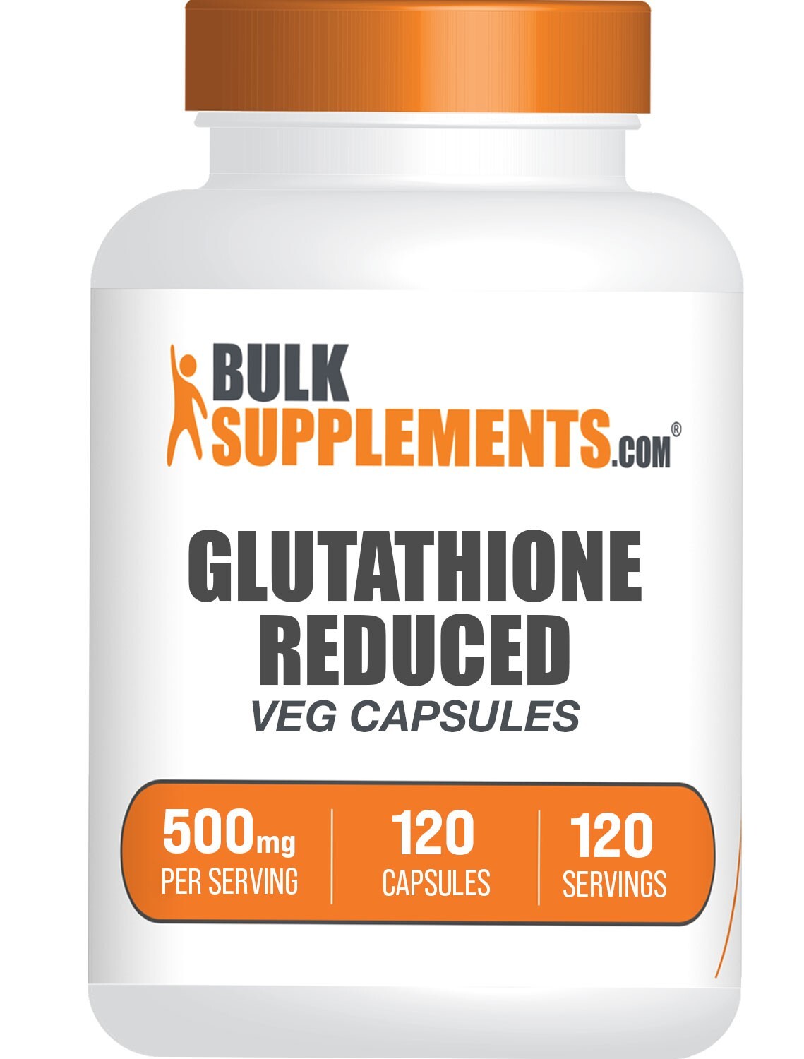 BulkSupplements Glutathione Reduced 120 Capsules – 500 mg Per Serving
