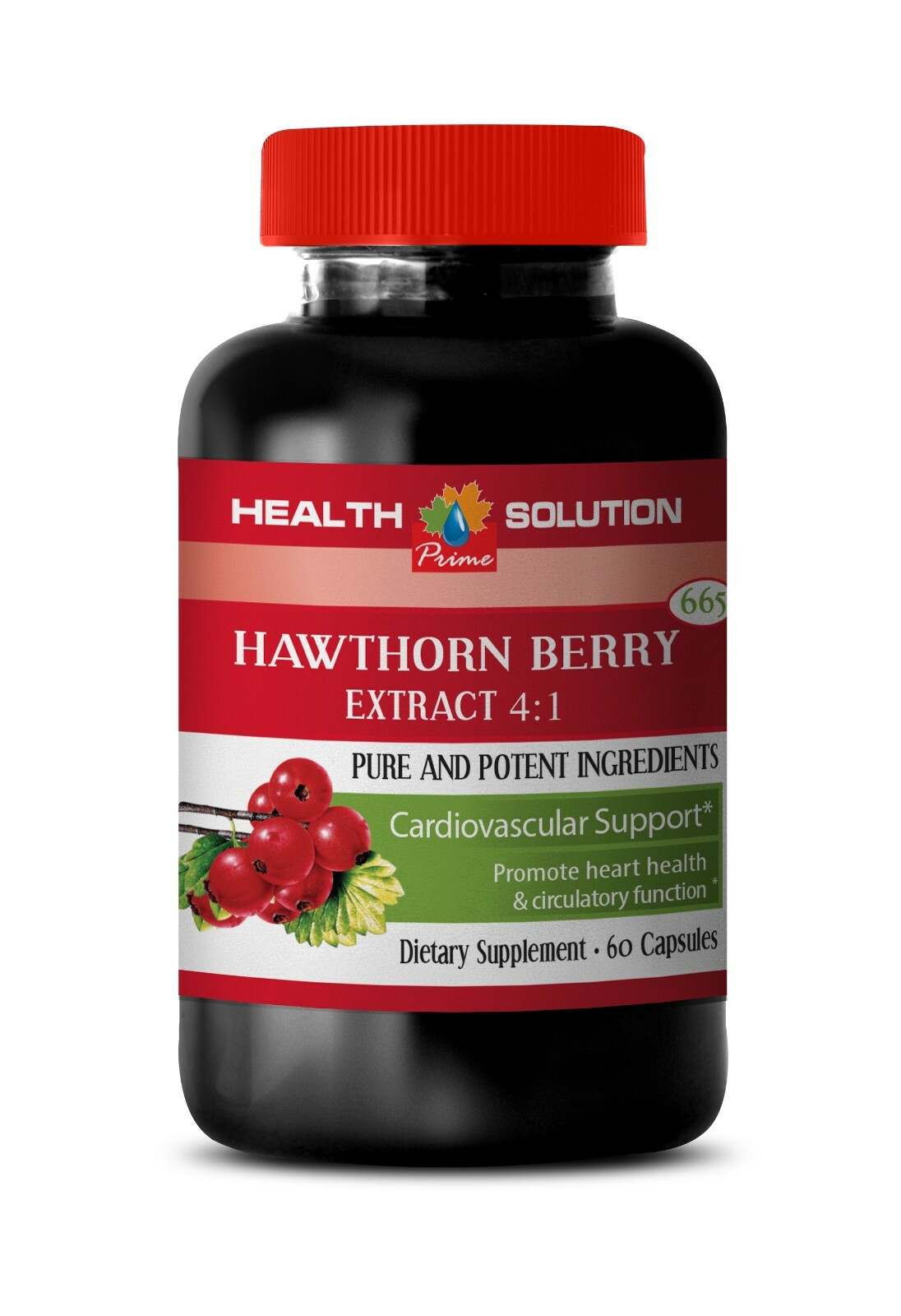 lower blood pressure naturally – Hawthorn Extract 665mg – heart health pills 1B