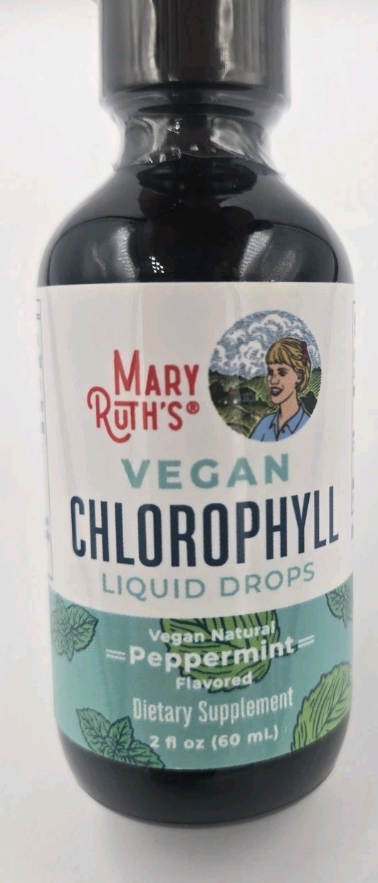 Vegan Chlorophyll Liquid Drops, Peppermint , 50 mg , 2 fl oz (60 ml) EXP 11/26