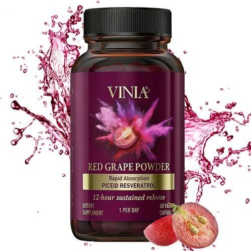 60ct Increases Blood Flow, VINIA Piceid Resveratrol Supplement Non-GMO