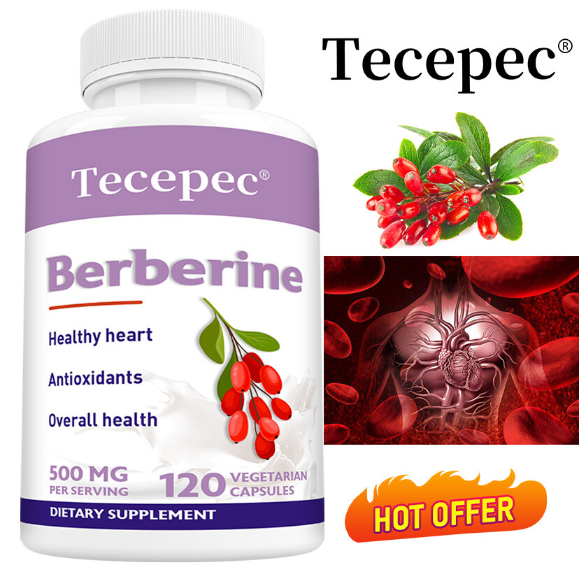 Berberine HCl 500 mg capsules – Cardiovascular Health – Immune System Health