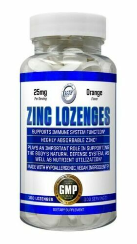 Chewable Hi Tech Zinc Lozenges 25mg – 50mg Orange Flavor IMMUNITY SUPPORT FLU