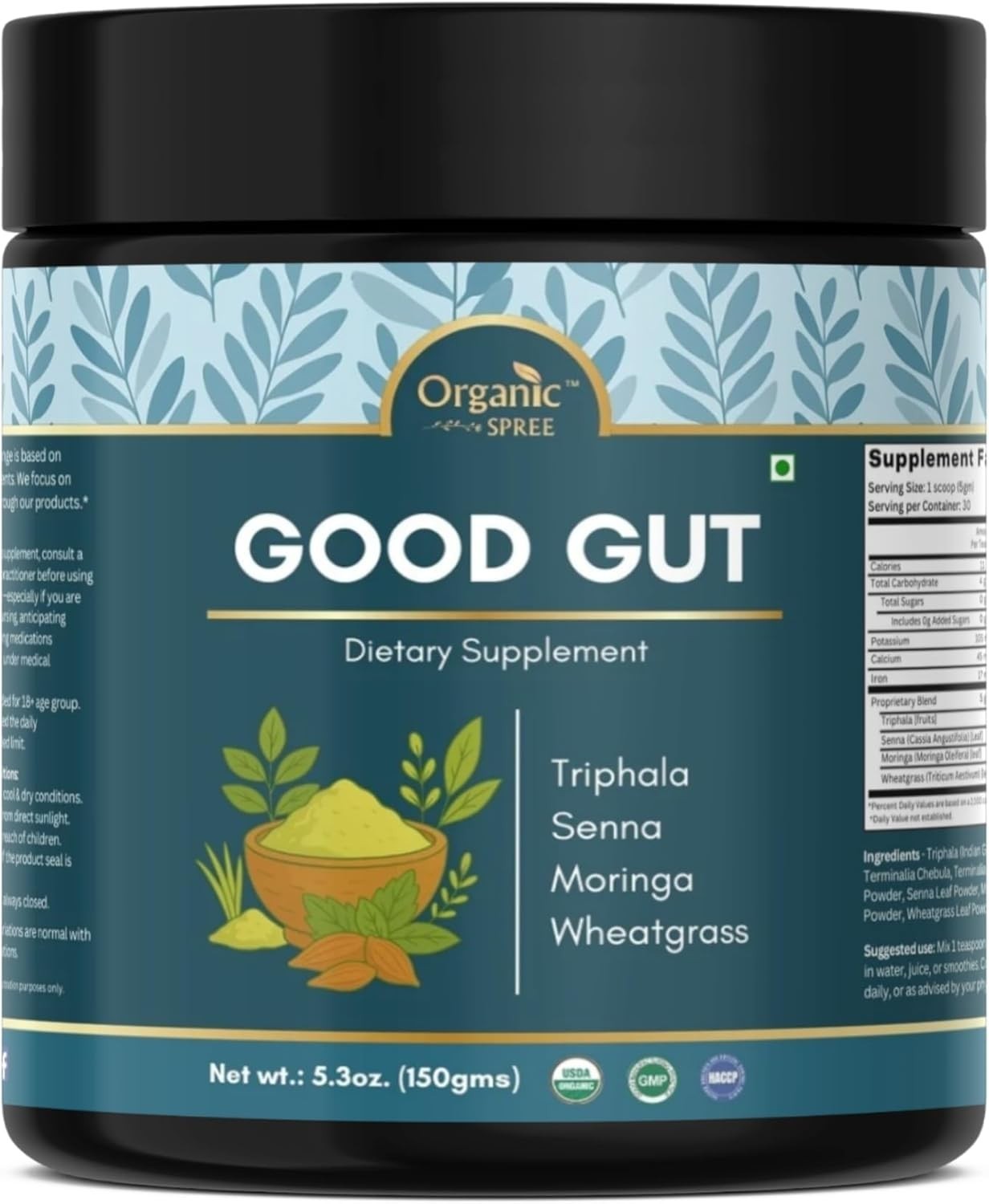 Good Gut Powder – 150 g (5.3oz) | USDA Organic Certified | Ayurvedic Blend of…