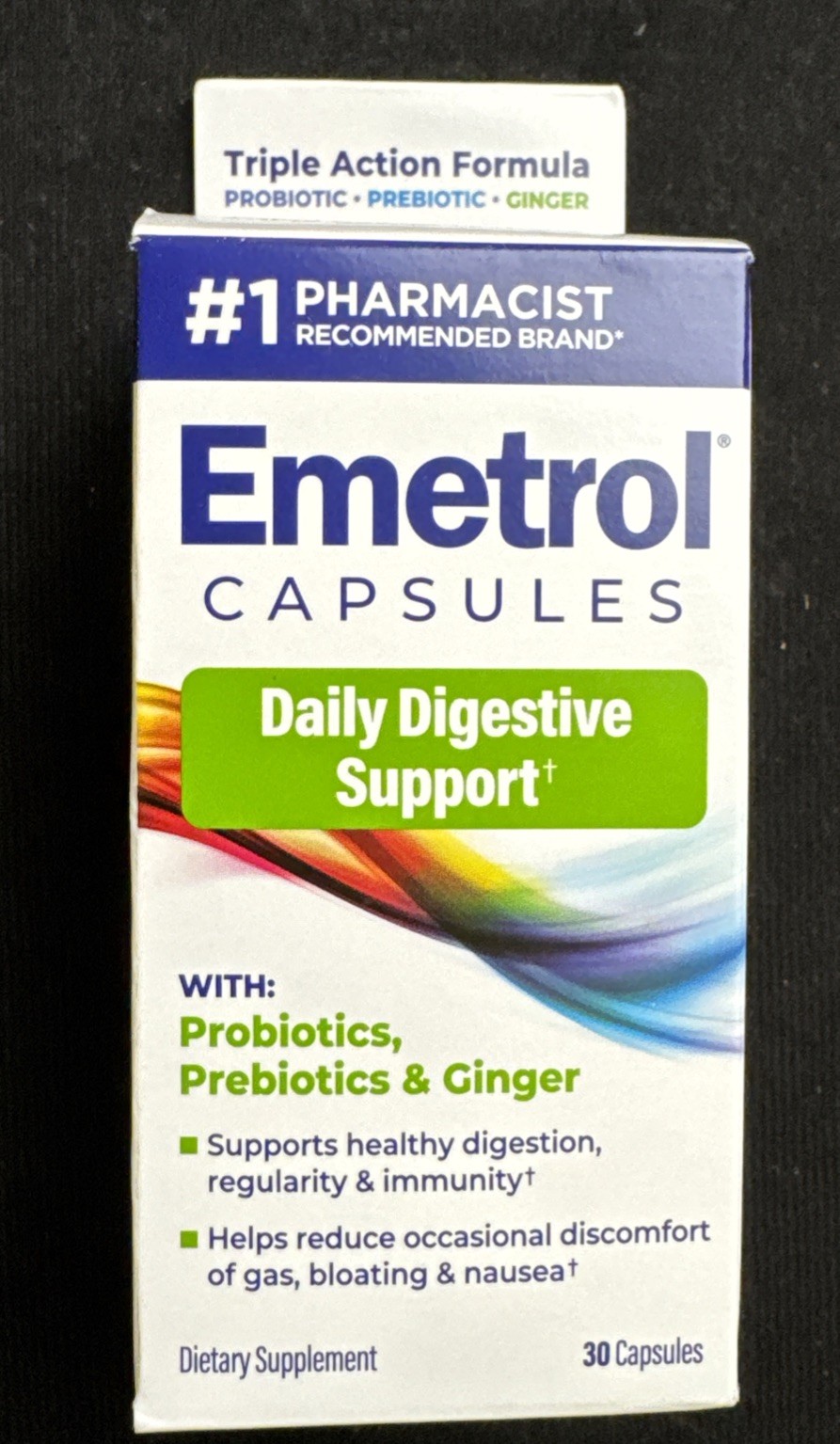 Emetrol Daily Digestive Support Probiotics -Prebiotics- Ginger Exp. 02/28