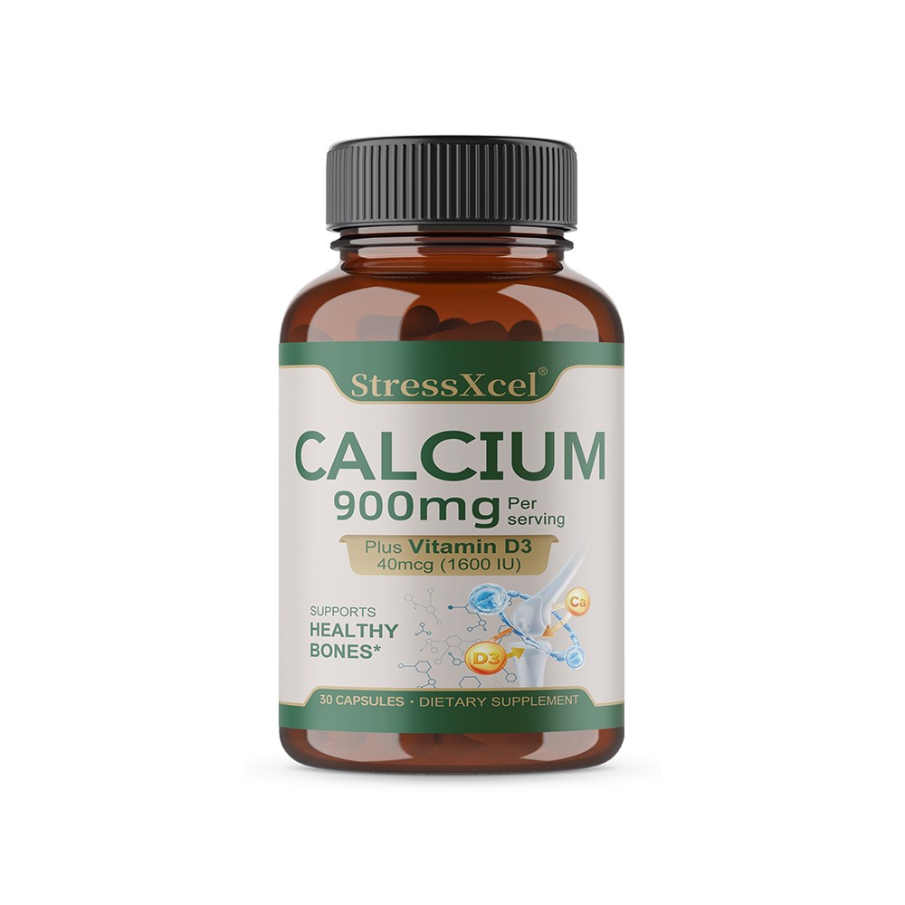 Calcium 8000mg with Vitamin D3, 30/60/120 Tablets – Non-GMO Support Bone Health