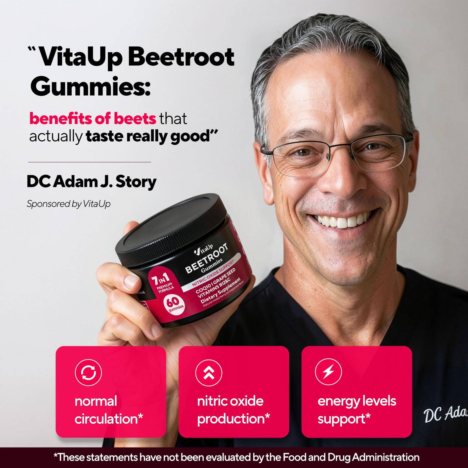 Beet Root Gummies – Beetroot Gummies with CoQ10, Grape Seed, Vitamin C, B12 &…