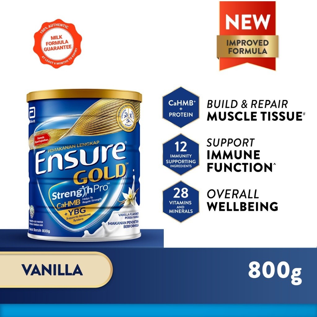 4 Cans Abbott Ensure Gold Milk Powder Wheat Flavored 800g Tariff Free !!