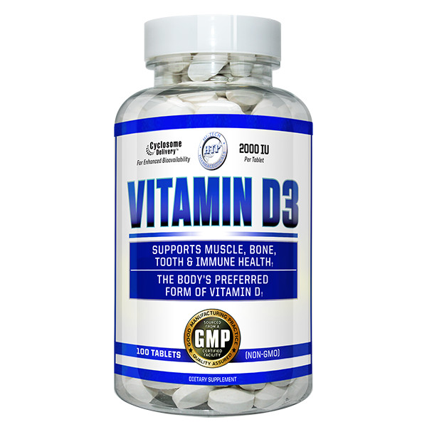 Vitamin D3 100ct 2000 IU (Hi Tech Pharma) Phospholipid Cyclosome Delivery USA