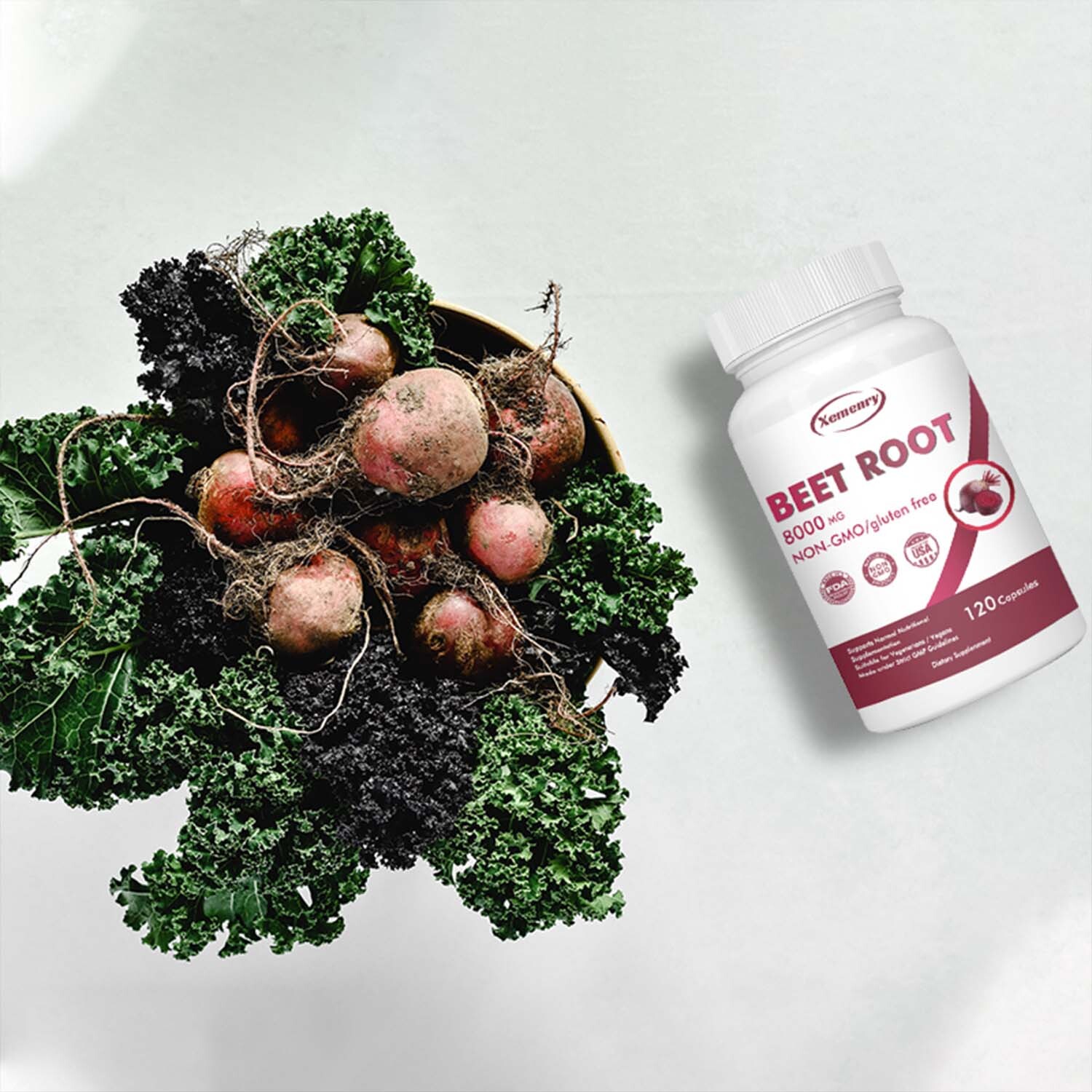 Beet Root 8000mg-Nitric Oxide Booster, Blood Pressure Support, Digestion Support