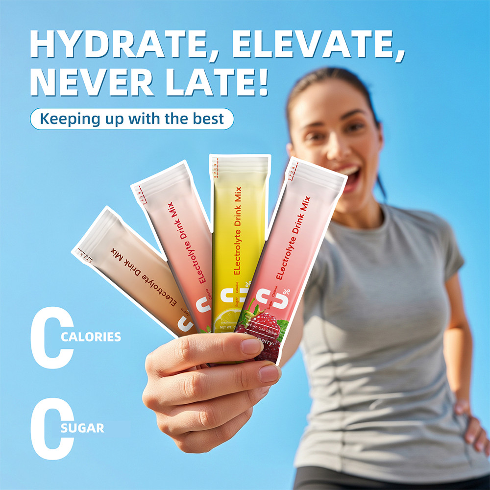 Electrolyte Complex Drink Mix Sugar Free Hydration Packets Mixed Flavor 16Sticks