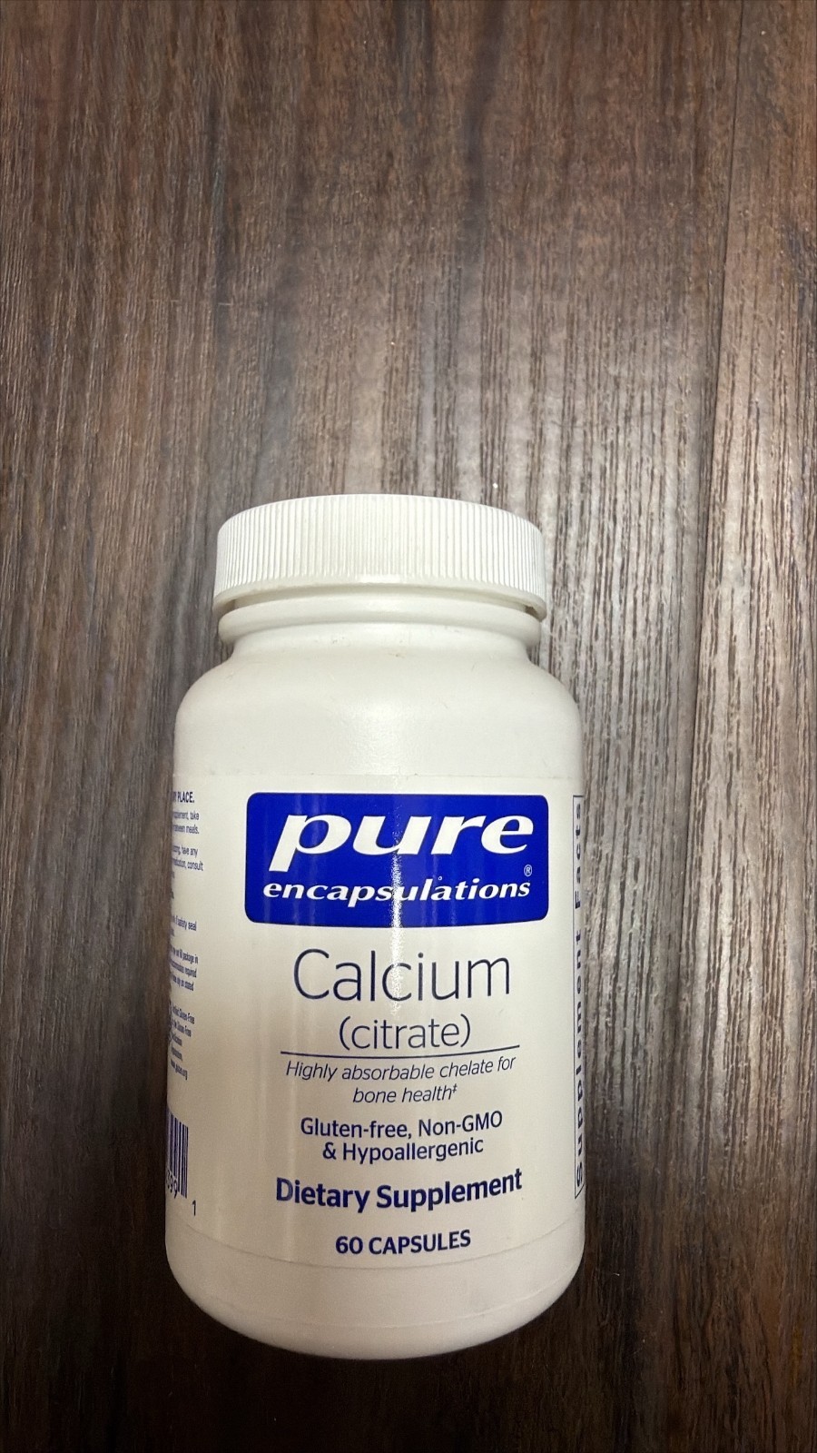 Pure Encapsulations Calcium Citrate 60 Capsules – Calcium Supplement