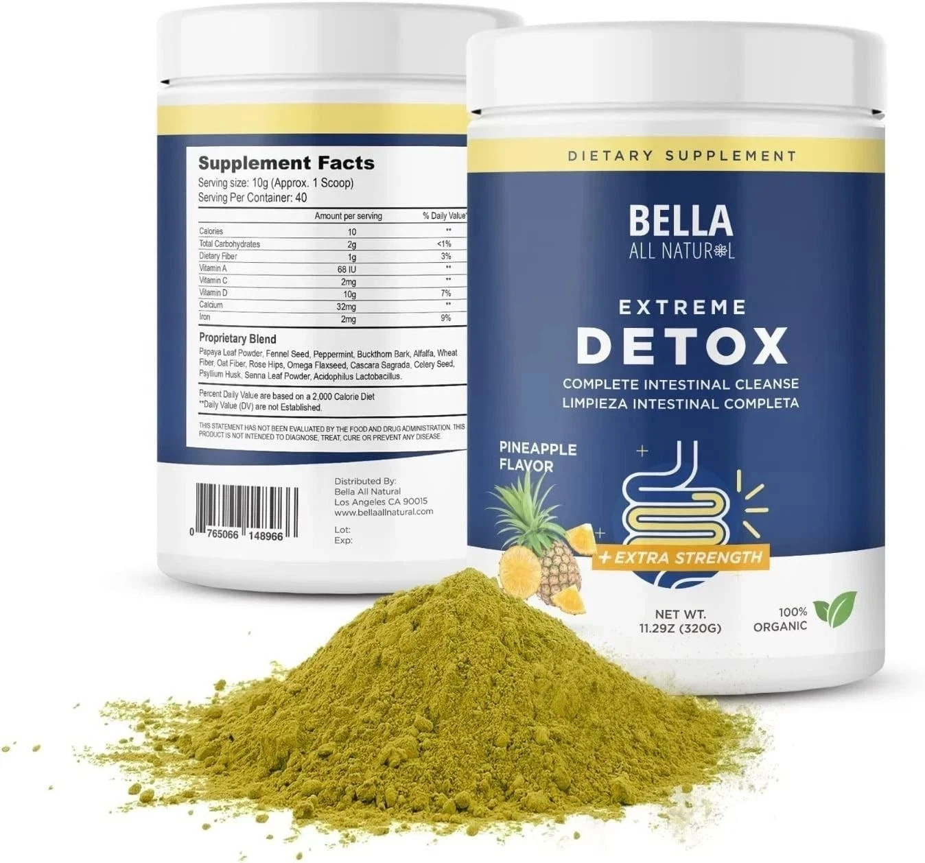 Bella All Natural Detox – Pineapple + Skinny Iced Coffee US Fast delivery