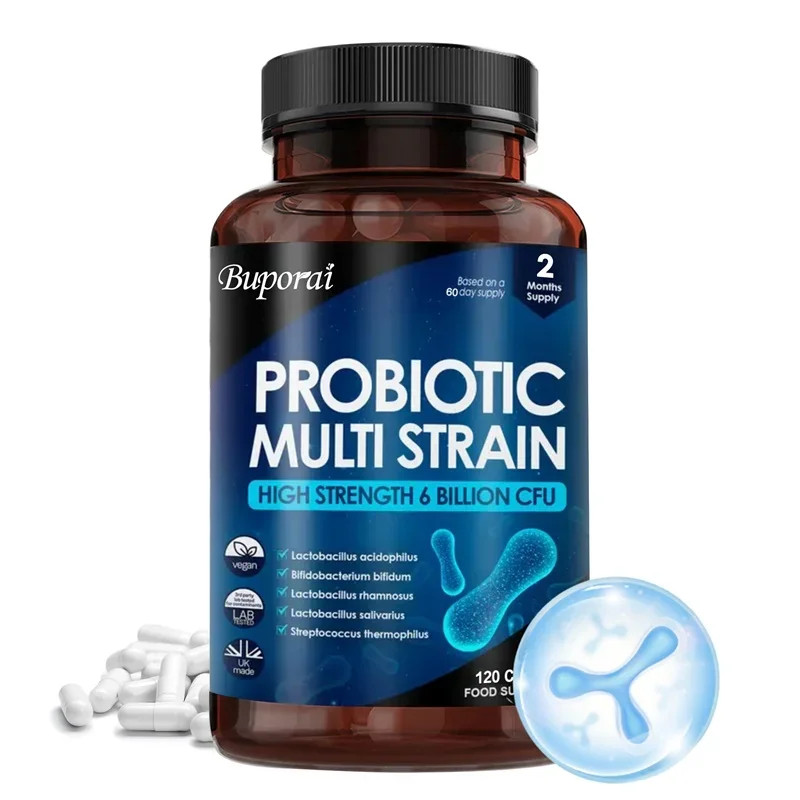 Multi-strain Probiotics 120pcs, Supports Digestive and Gut Health, Metabolism