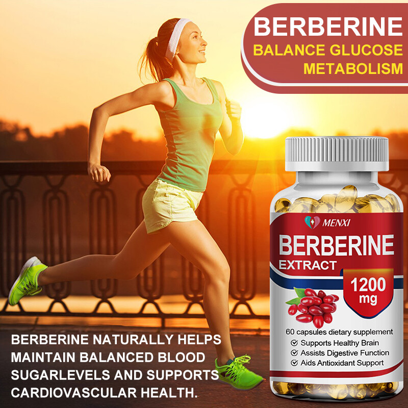 2 Bottles Pills Blood Sugar Support Supplement 1200mg Berberine Cinnamon Extract