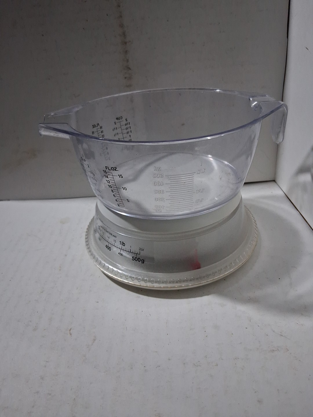 1990 Vintage Weight Watchers Round Food Scale Switzerland Works Great