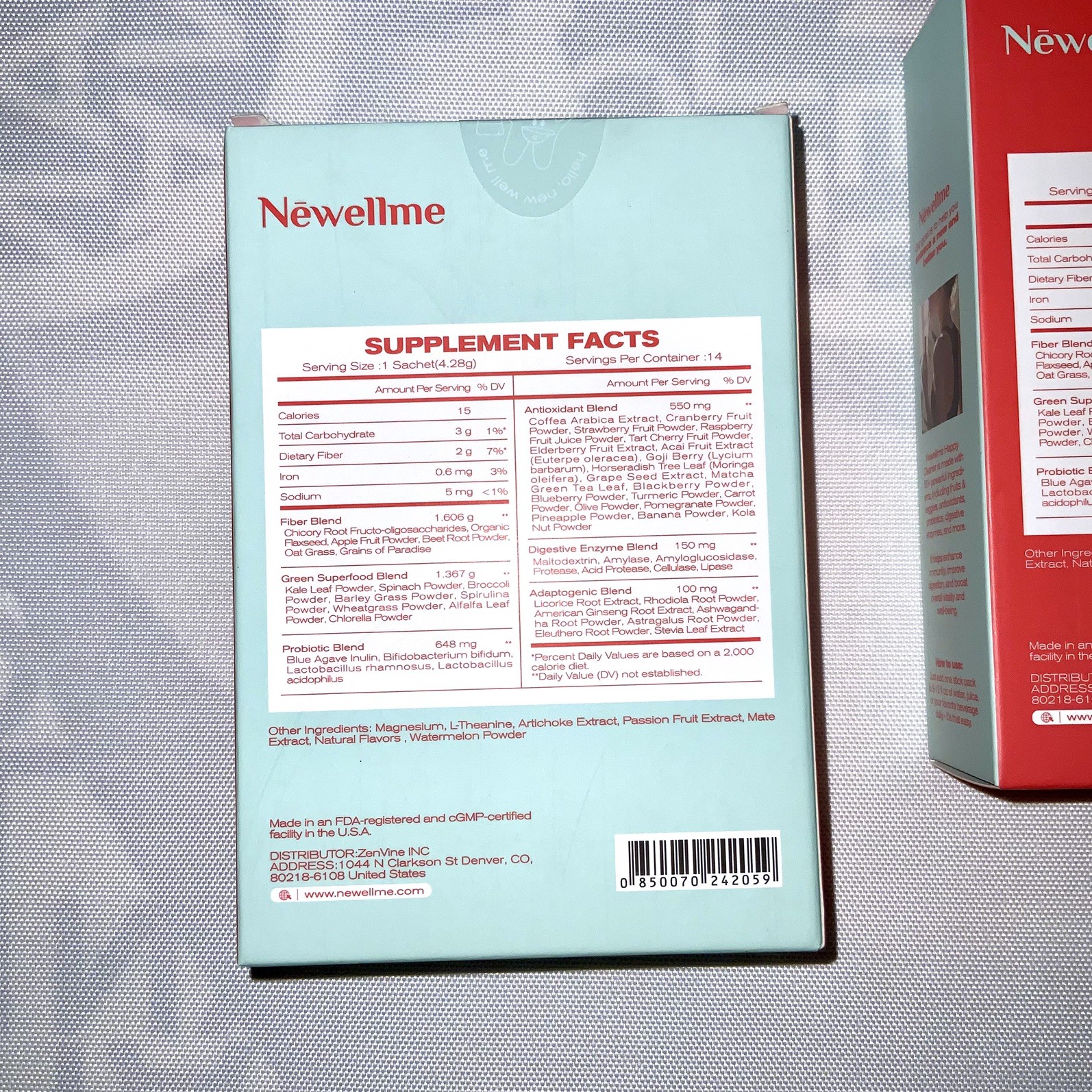 2 PACK LOT Newellme Happy Cleaner 28 Day Supply, Watermelon & Mixed Berry 2.11oz
