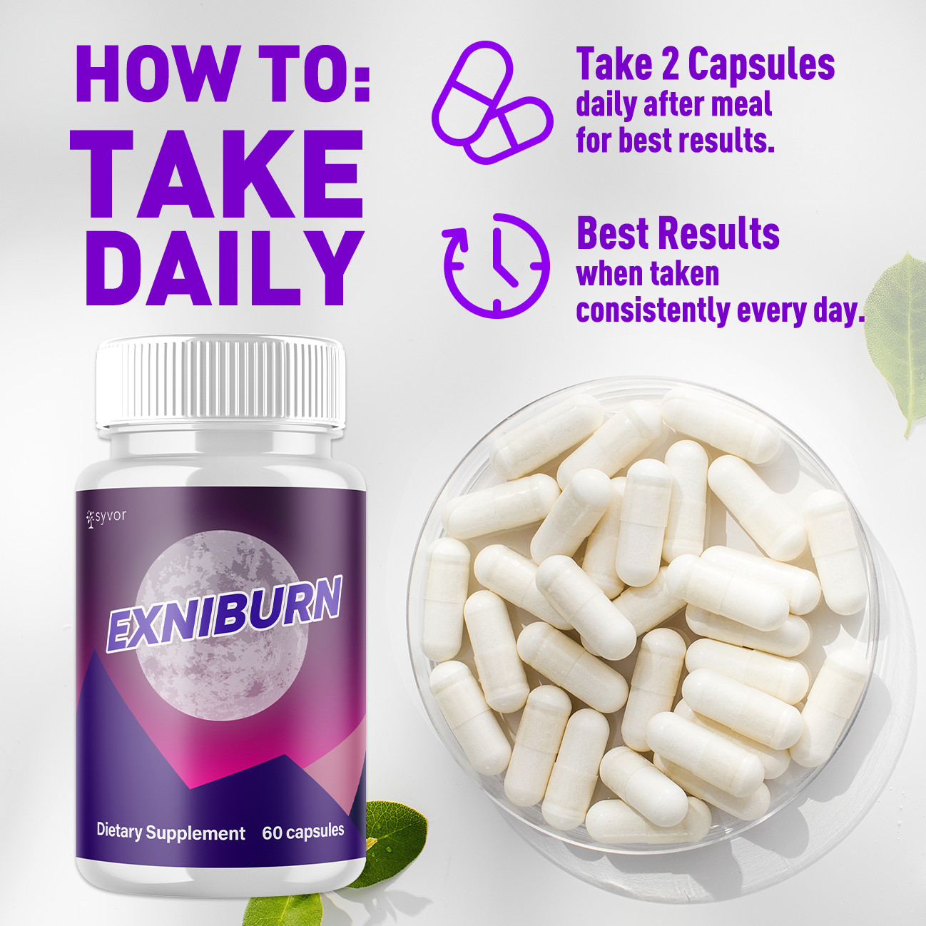 (5 Pack) Exniburn Advanced Energy & Fitness Max Supplement Exni Burn 300 Capsule