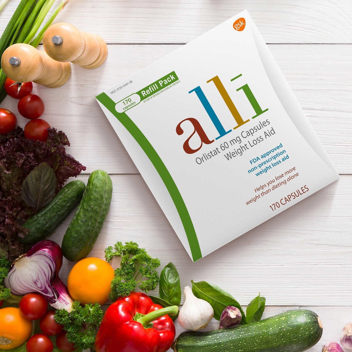 ✳️ alli Orlistat 60 mg. Weight Loss Aid, 170 Capsules FDA AP BLOCK FAT 7/2025 ✳️
