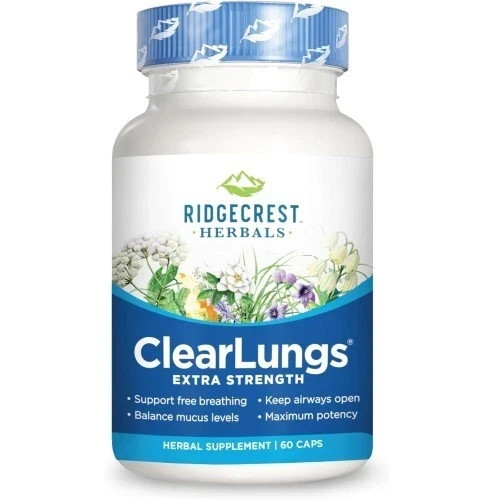 RidgeCrest Clear Lungs Extra Strength 60 Caps Exp. 6/2029