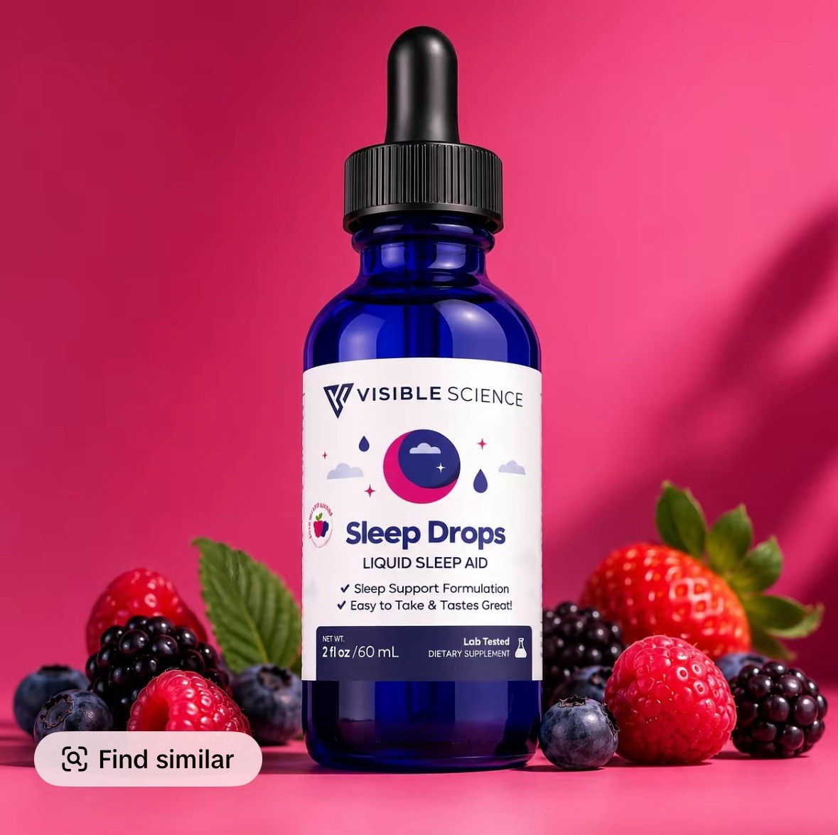 Visible Science Sleep Drops for Restful Sleep Support Magnesium & Valerian Root