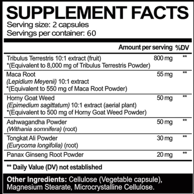 Tribulus Terrestris Testosteron Booster Muscle Mass Supports Hormonal Balance