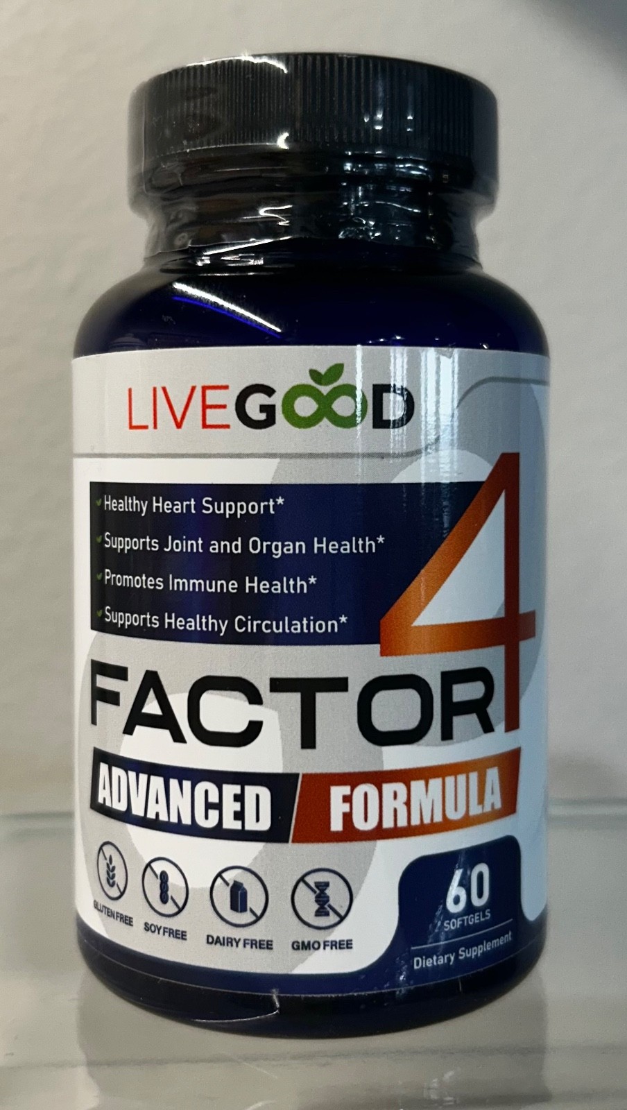 Livegood Factor 4-Advanced Inflamation Management Dietary Supplements 60 Caps.