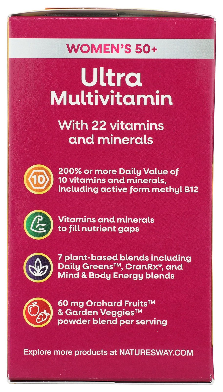 Nature’s Way, Multivitamin Alive Once Daily Women 60 Count (Pack of 1), Multi