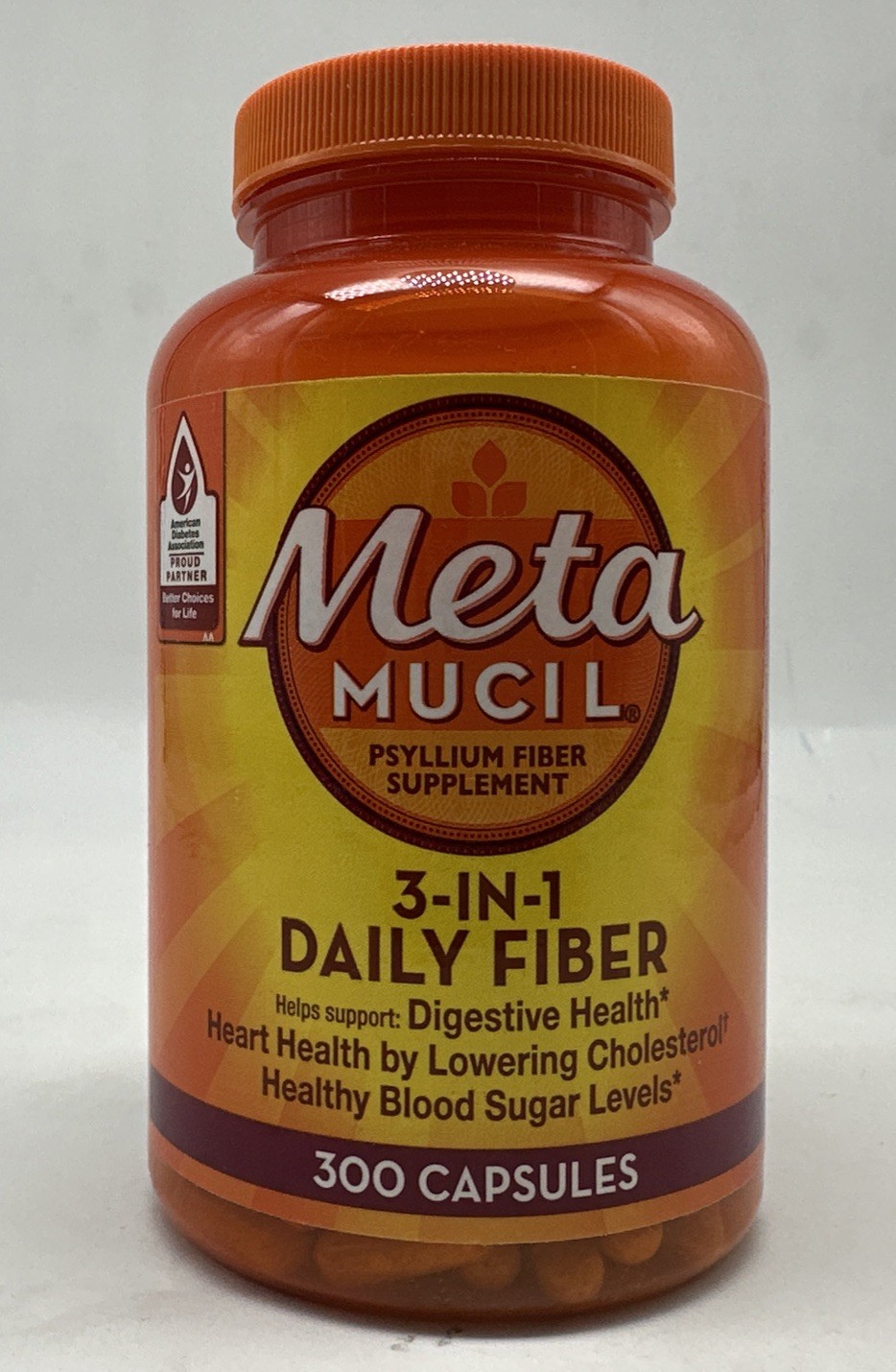 Metamucil Multi-health Psyllium Fiber Supplement Capsules 300 Ct