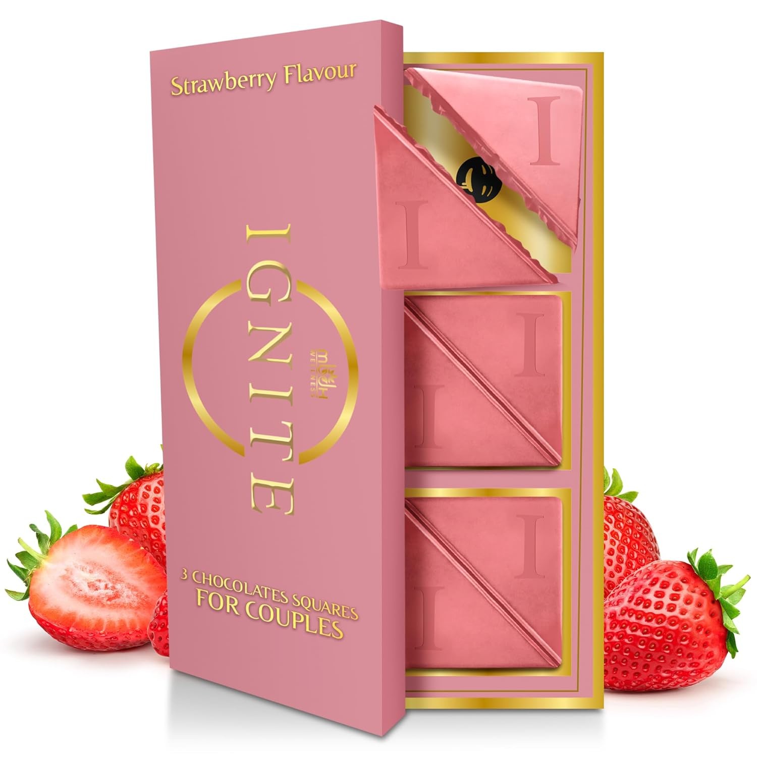 Ignite Strawberry Chocolate Bar for Couples 60g | valentine’s gift