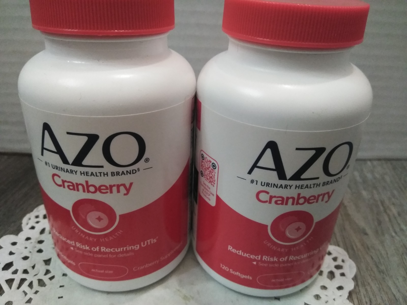 AZO Cranberry Urinary Tract Health Softgels – 120 Count (2-pk bundle) new