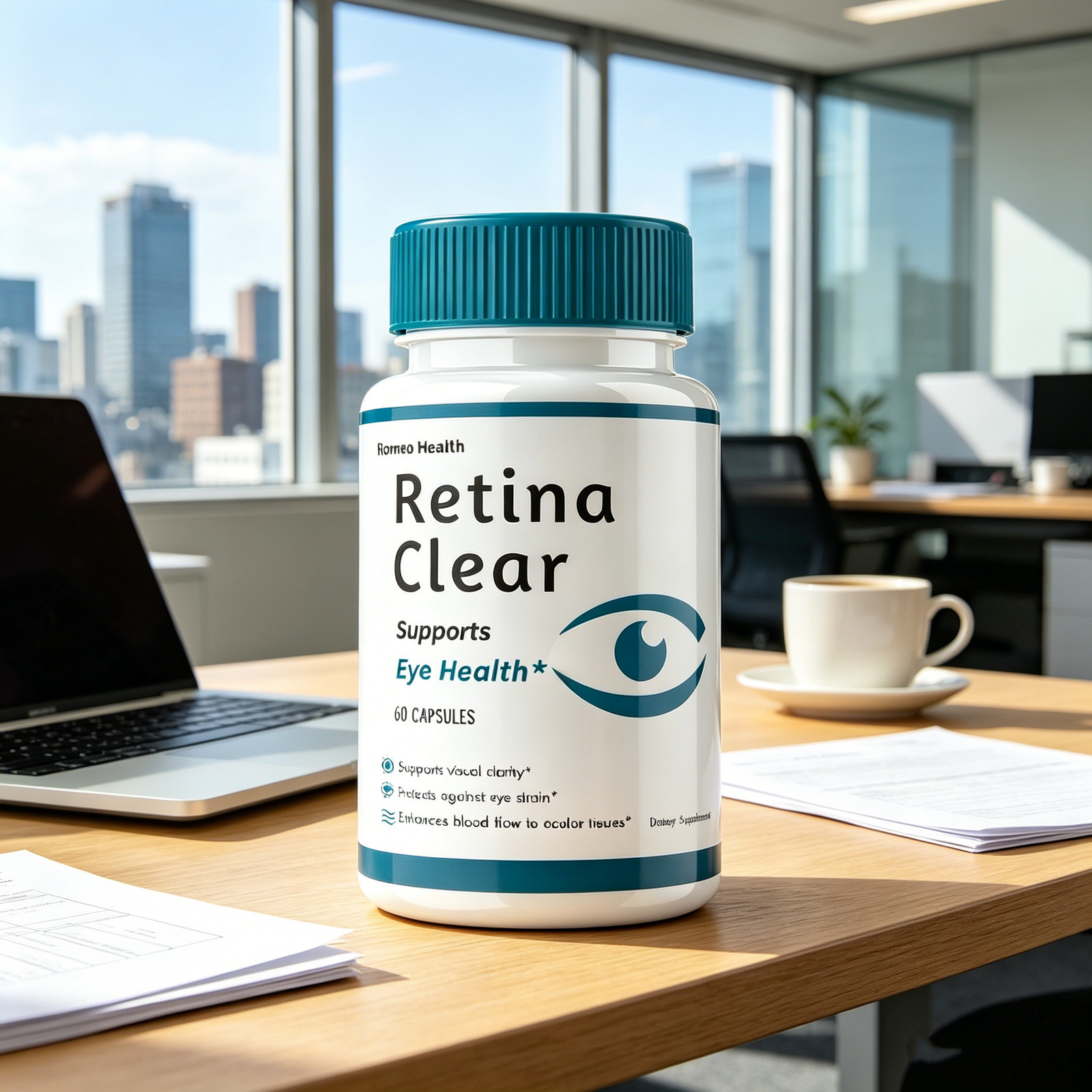 Clear Retina Capsules, RetinaClear Eye Healthy Vision Support (1 Bottle)