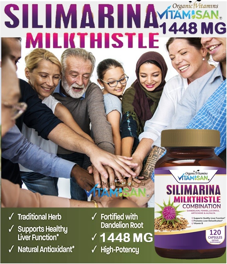 Liver Support, Cleanse, Detox & Repair Formula Herbs Including Milk Thistle 120