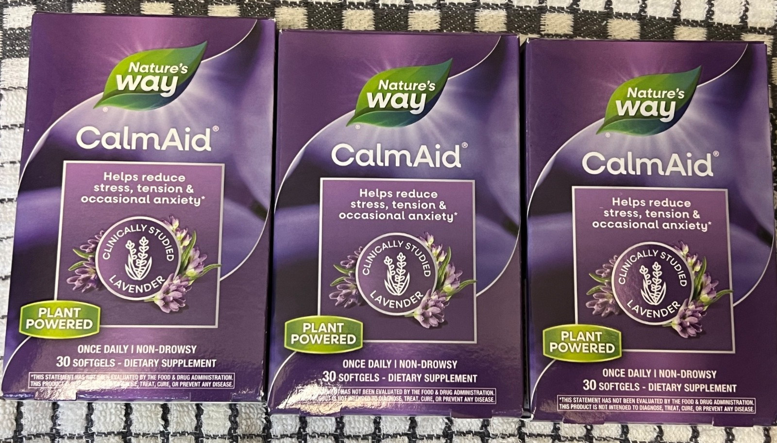 3x CalmAid Stress Management with Lavender Softgels 30 x 3=90 total BB 3/27