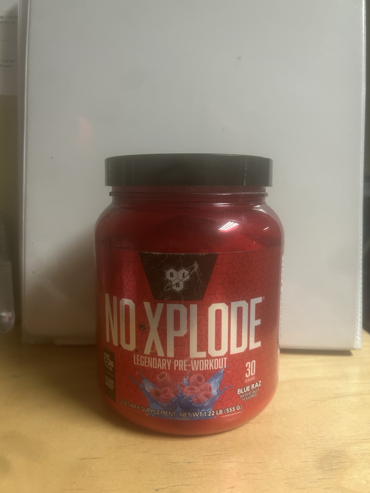 BSN No-Xplode Advanced Strength Supplement – Blue Raspberry (30 Servings)