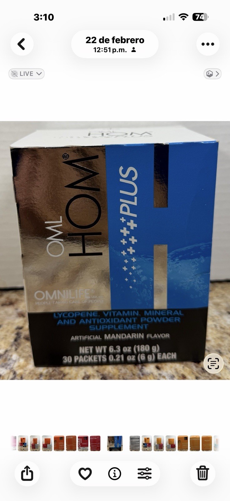 Kit Hormonal Masculino OML Hom Plus + Power Gain + OML Plus Orange. Free Shippin