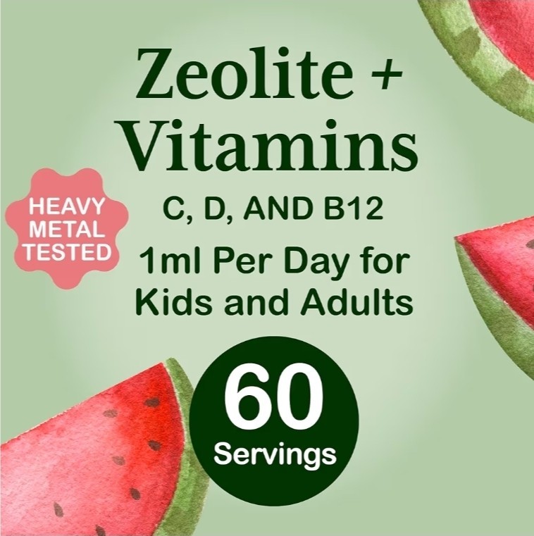Clinoptilolite Zeolite Detox Kids Drops B12 D Speech Support Gentle Cleanse 2oz