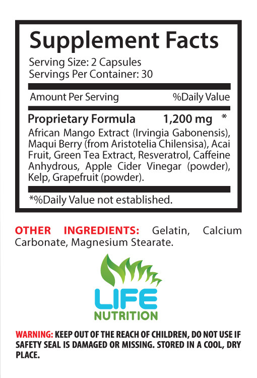 Chinese Weight Loss Pills – African Mango Extract 1200mg 3B – Acai Berry Detox