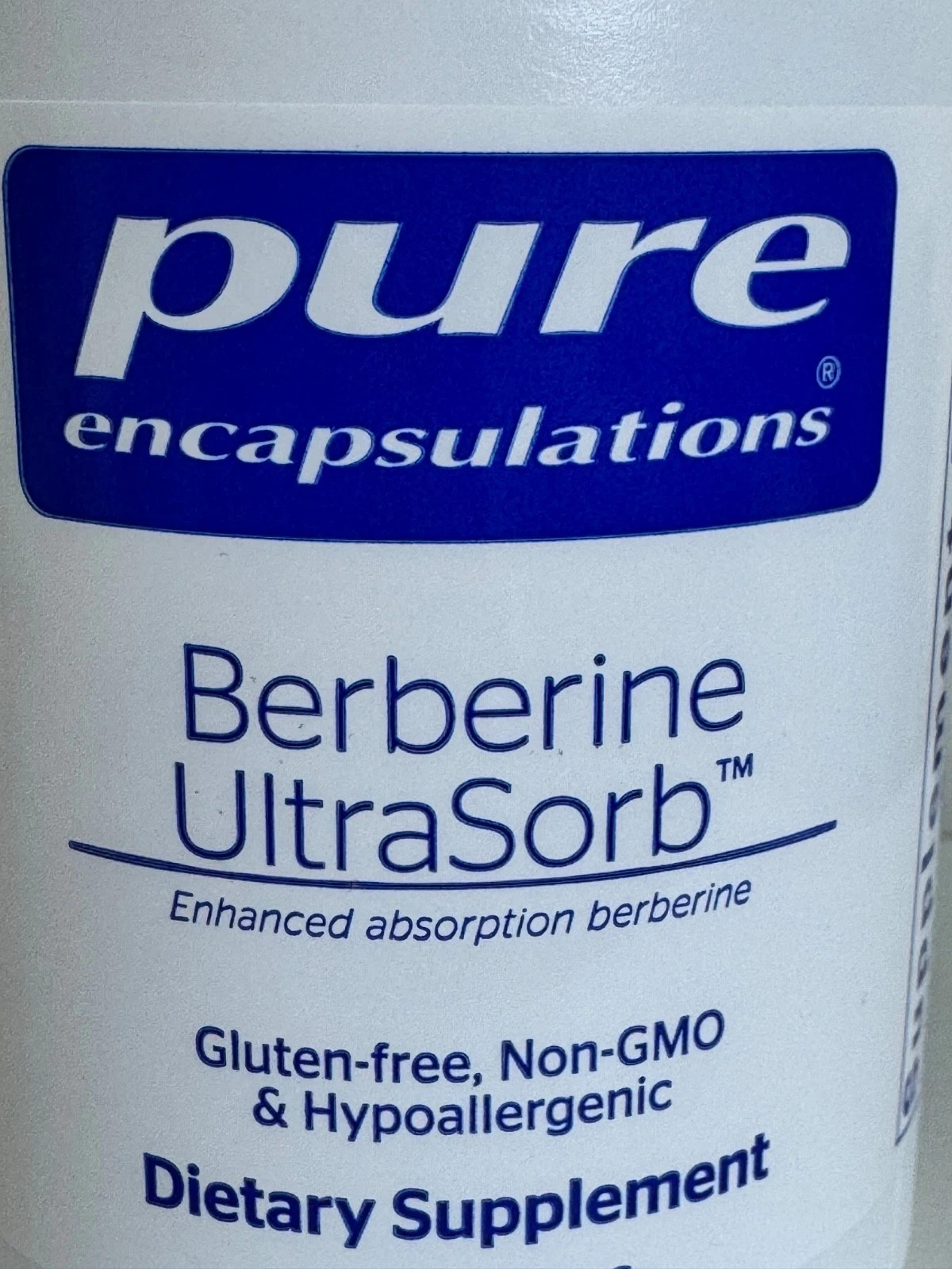 PURE ENCAPSULATIONS BERBERINE ULTRASORB ENHANCED ABSORPTION 60 CAPS