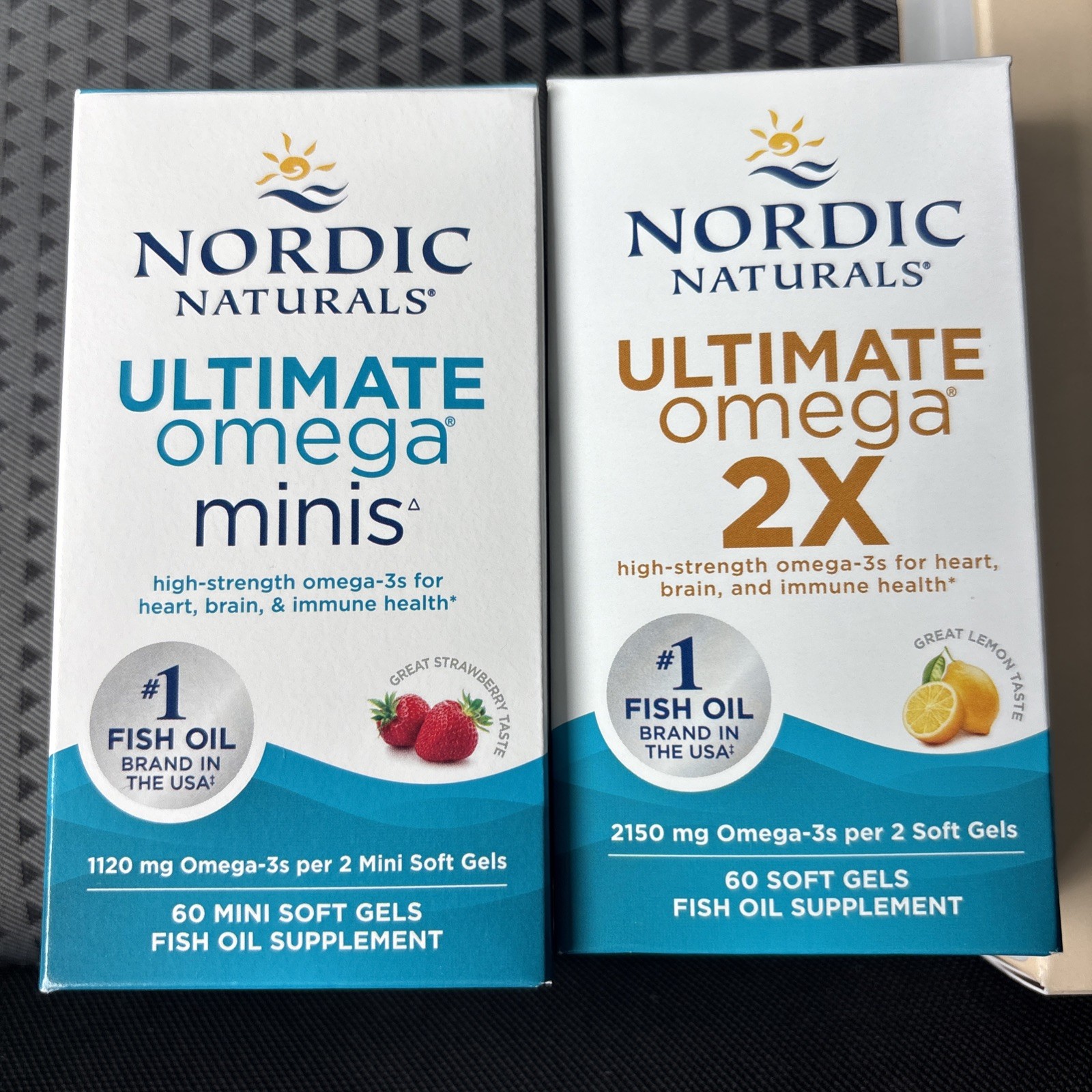 New & Sealed Nordic Naturals Ultimate Omega 2X & 1 Box Ult Omegas Minis Strawber